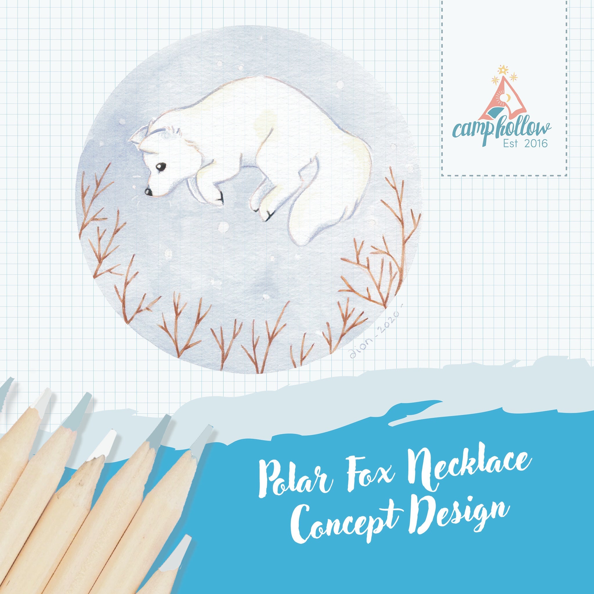Polar Fox Necklace