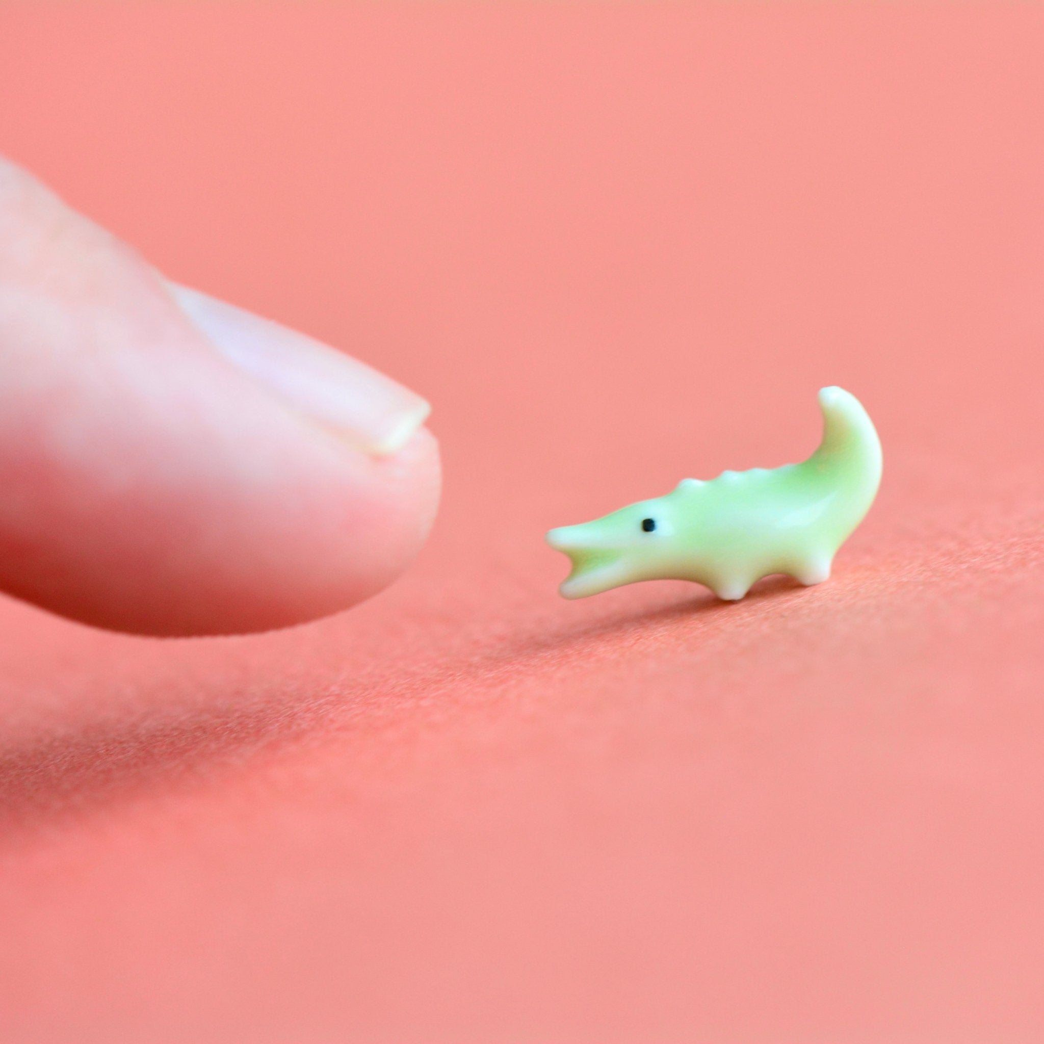 World's Tiniest Alligator Figurine