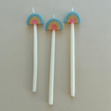 Rainbow Shaped Candle Set (x3)