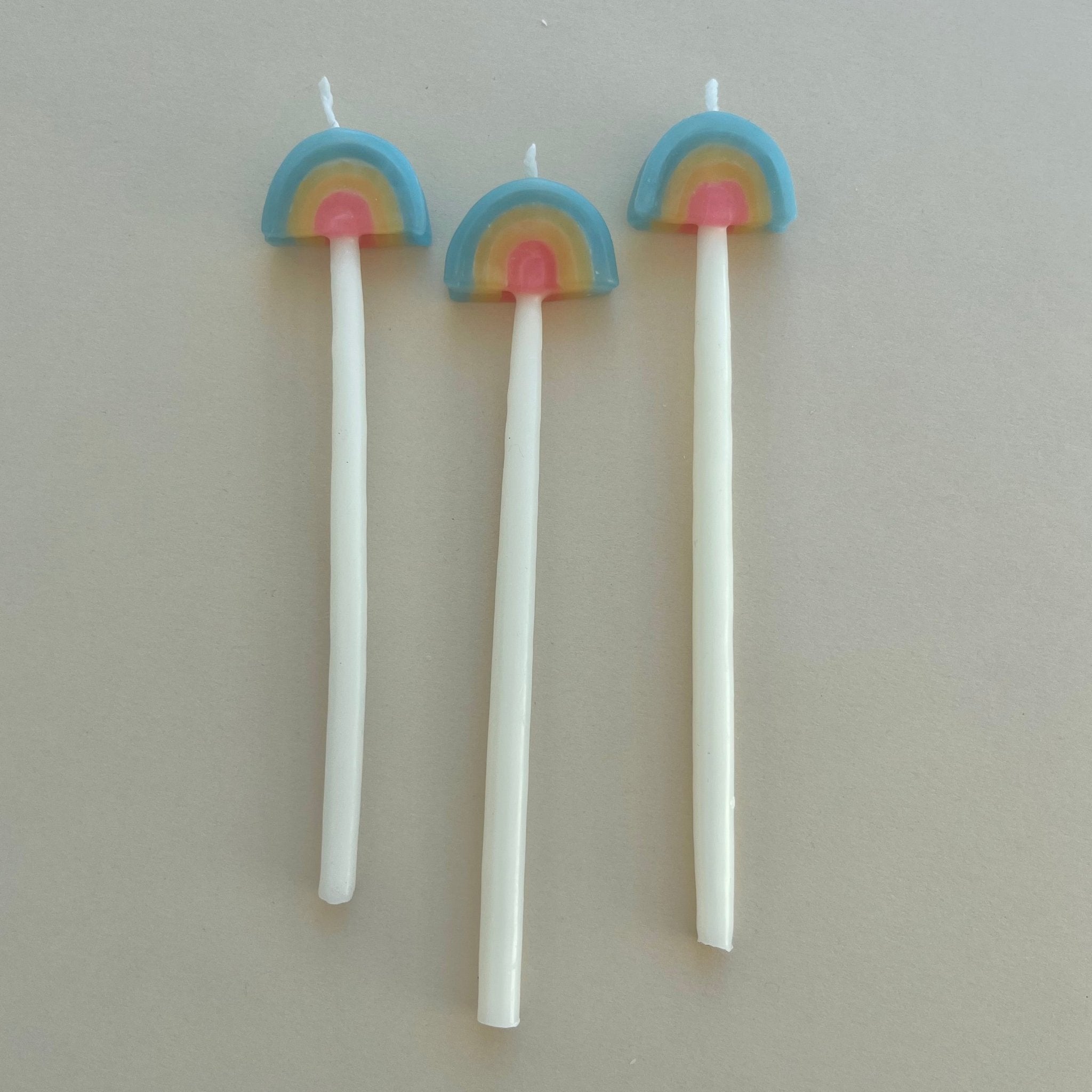 Rainbow Shaped Candle Set (x3)
