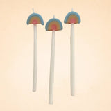 Rainbow Shaped Candle Set (x3)