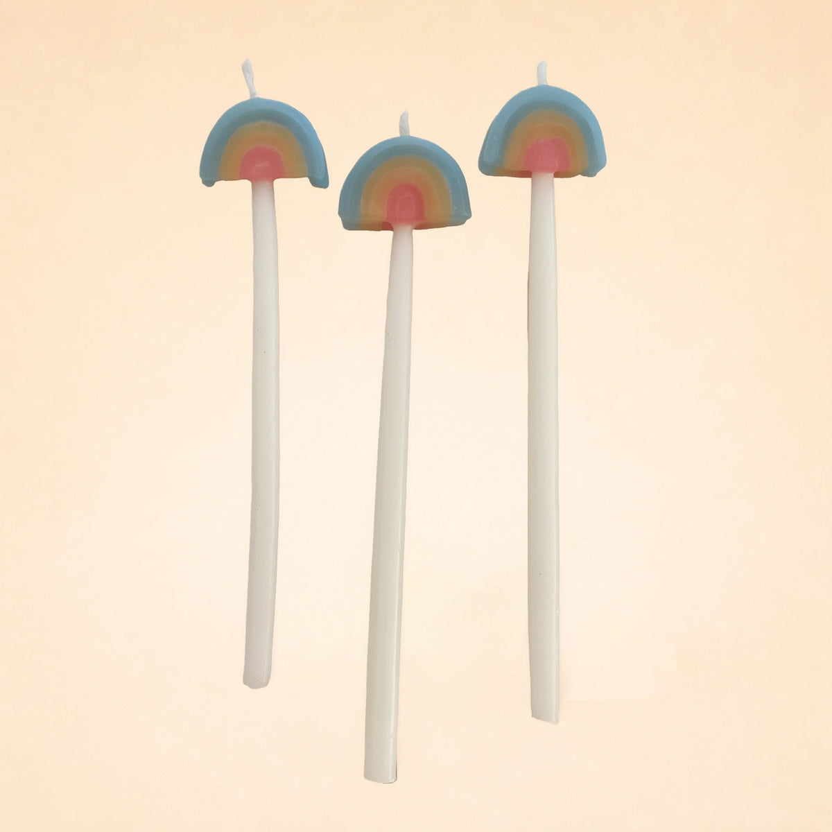 Rainbow Shaped Candle Set (x3)