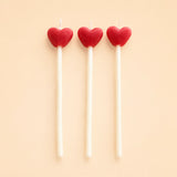 Red Love Heart Candle Set (x3)