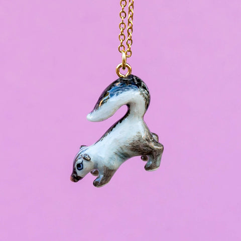 Skunk Necklace | Camp Hollow Animal Jewelry