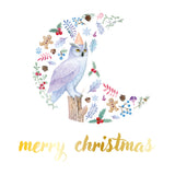 Snowy Owl Christmas Greeting Card