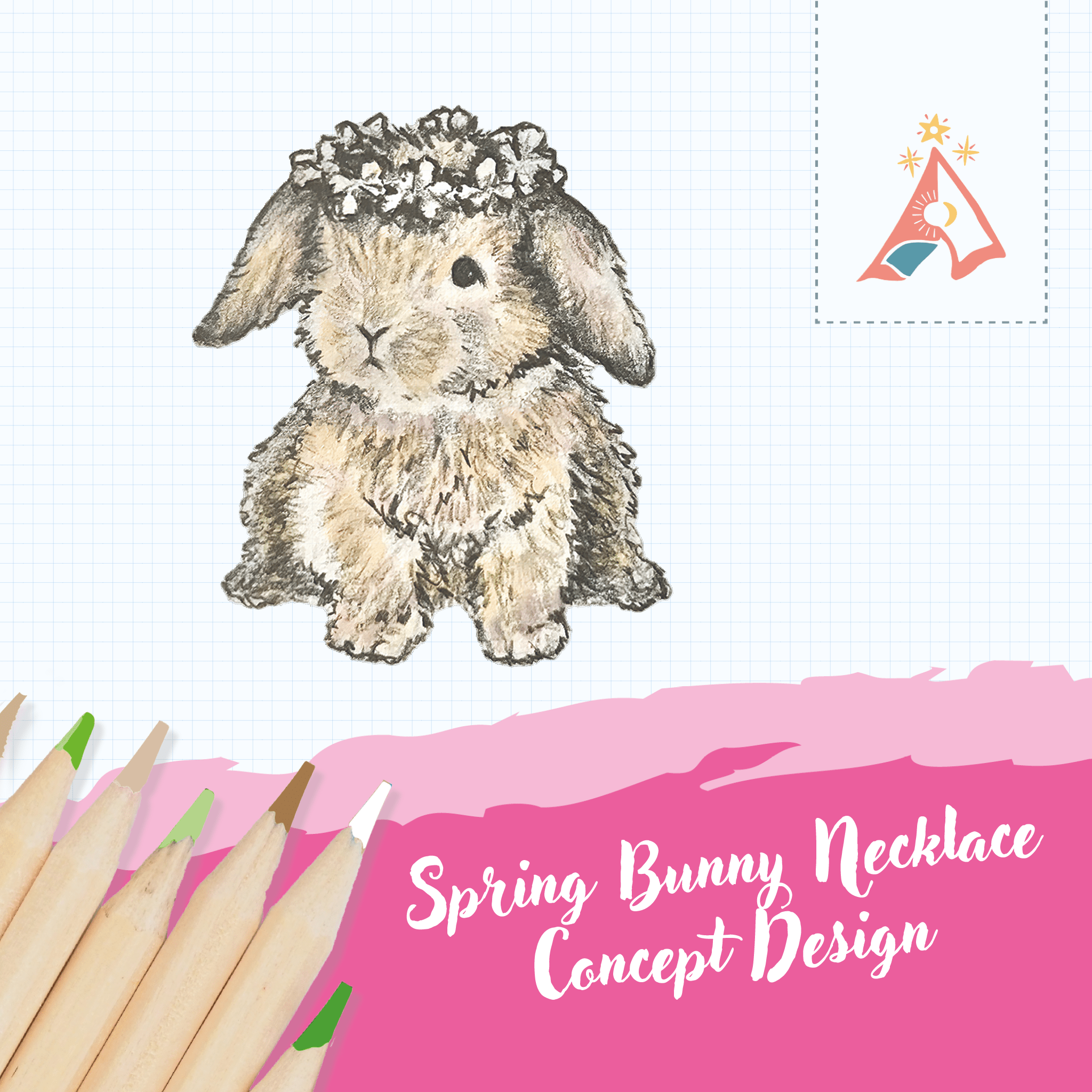 Spring Bunny Necklace