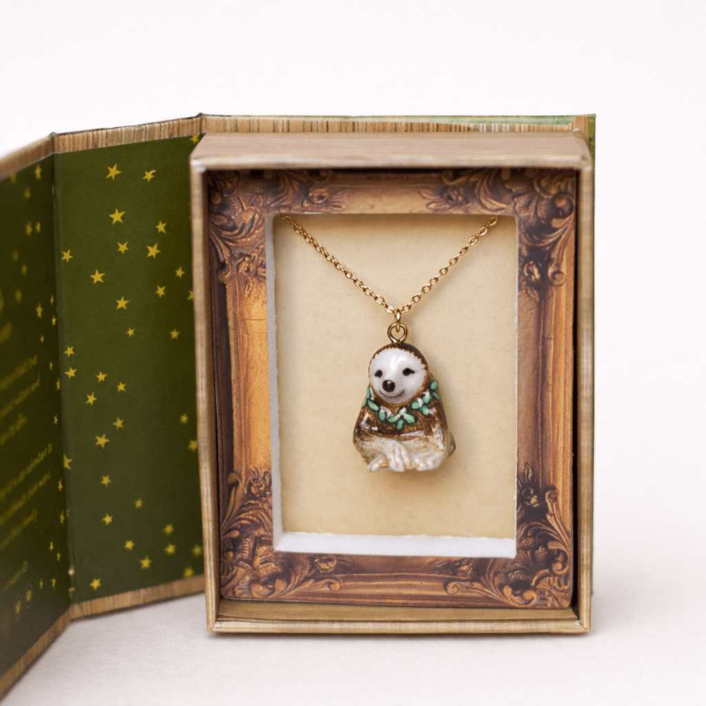 Spring Sloth Necklace