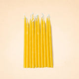 Sunburst Yellow Tapered Candles