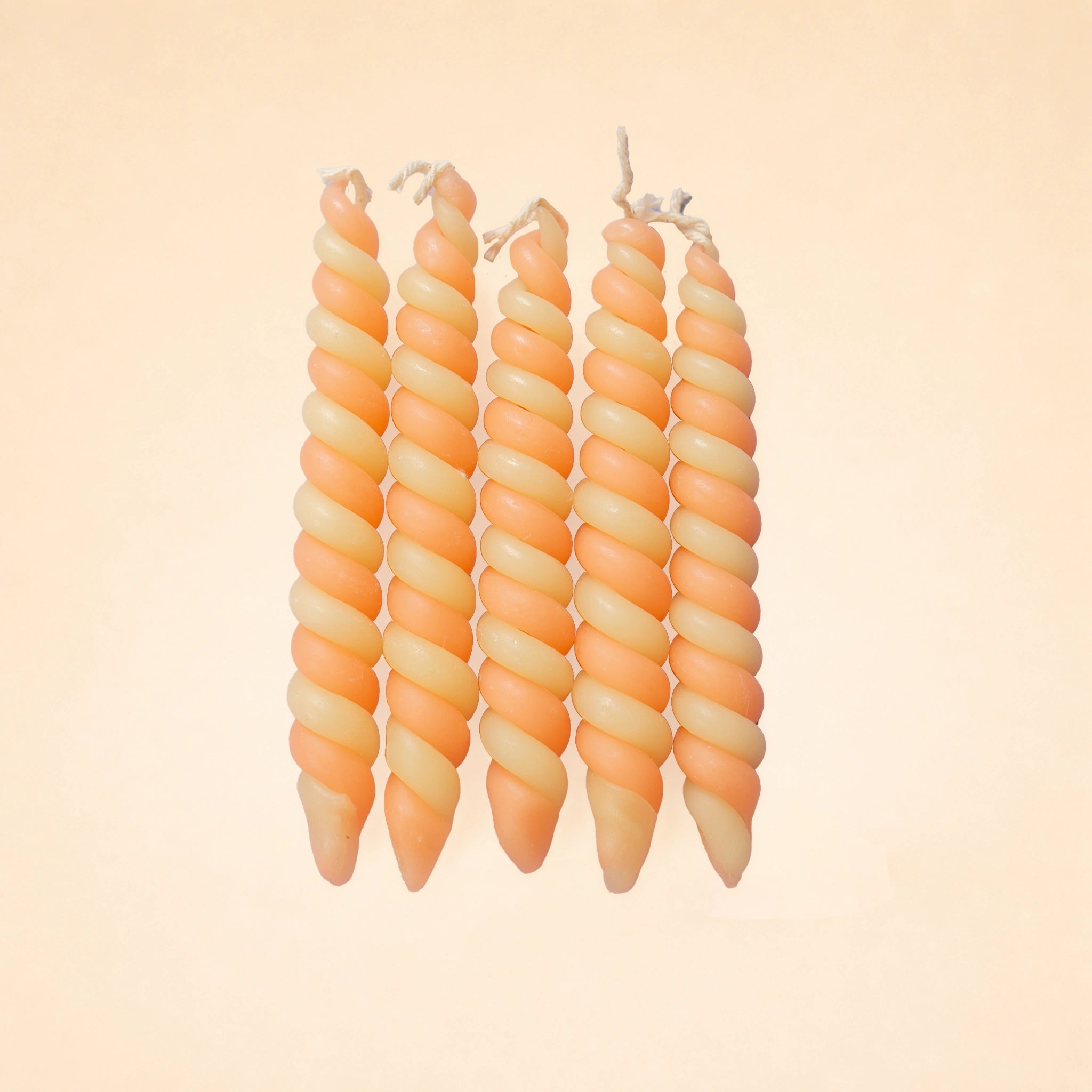 Sunset Swirl Twisted Beeswax Birthday Candle Set | ⛺️ Camp Hollow