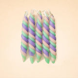 Thistle Blossom Twisted Beeswax Candles