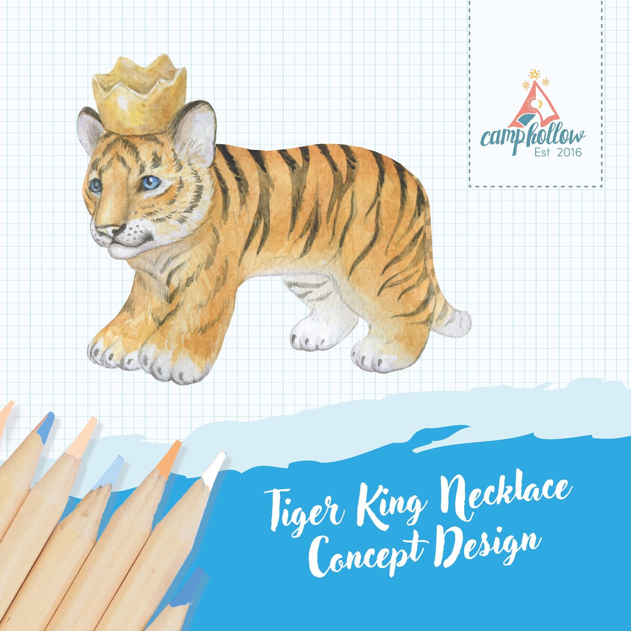 Tiger Necklace | Camp Hollow Ceramic Animal Jewelry