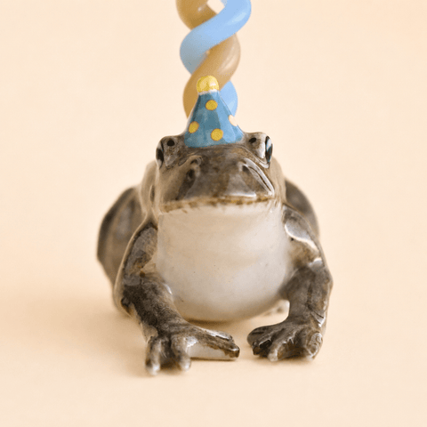 Toad Cake Topper | Porcelain Party Animal | Candle Holder