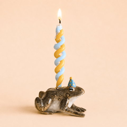Toad Cake Topper | Porcelain Party Animal | Candle Holder