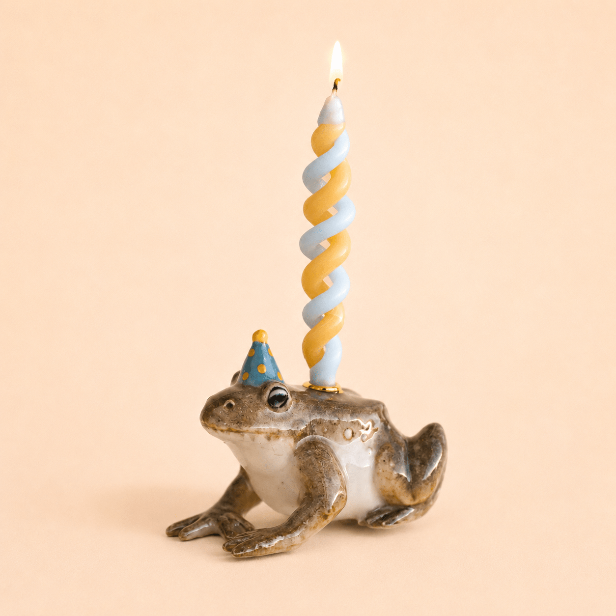 Toad Cake Topper | Porcelain Party Animal | Candle Holder