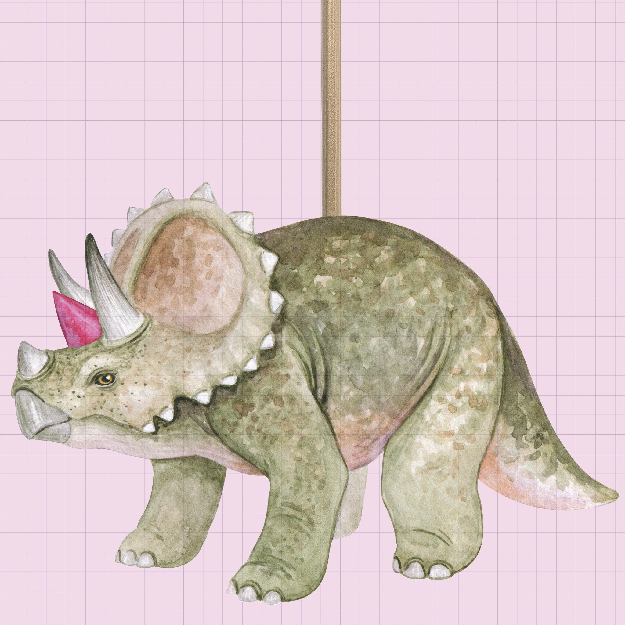 Dinosaur Cake Topper 🦖 | Triceratops Camp Hollow Porcelain Candle Holders