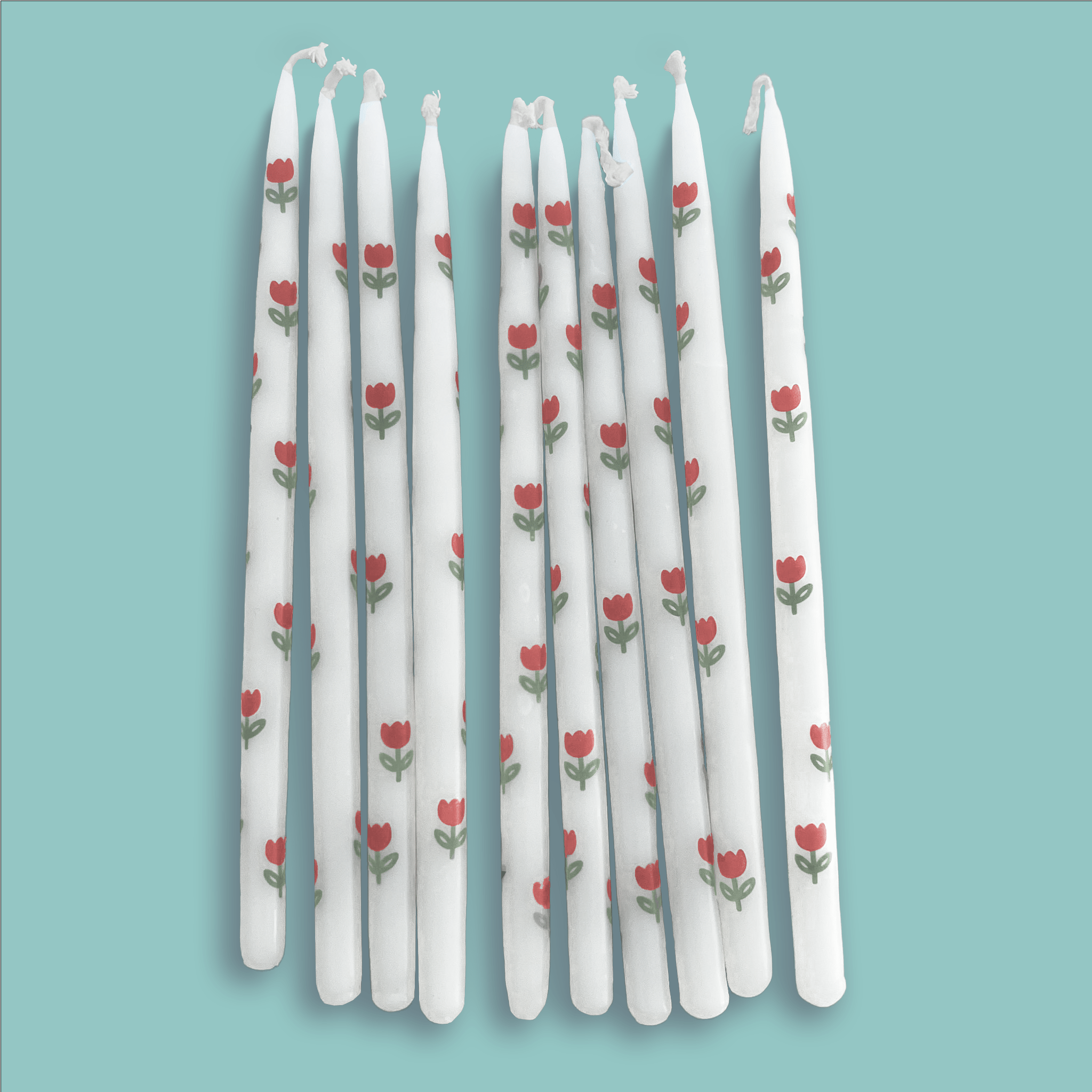 Tulip Tapered Candles (x10)