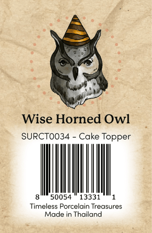 Wise Owl CT Barcode Sticker