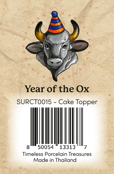 Year of the Ox CT Barcode Sticker