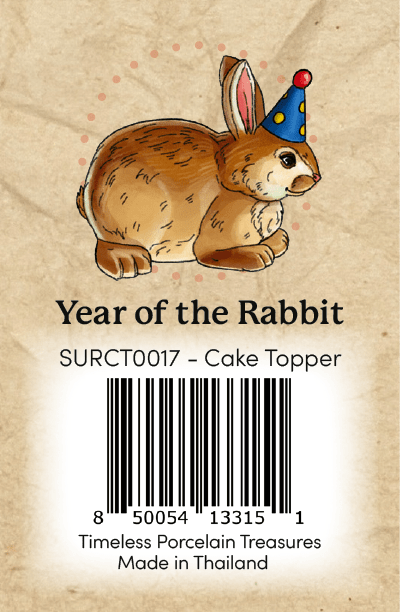 Year of the Rabbit CT Barcode Sticker