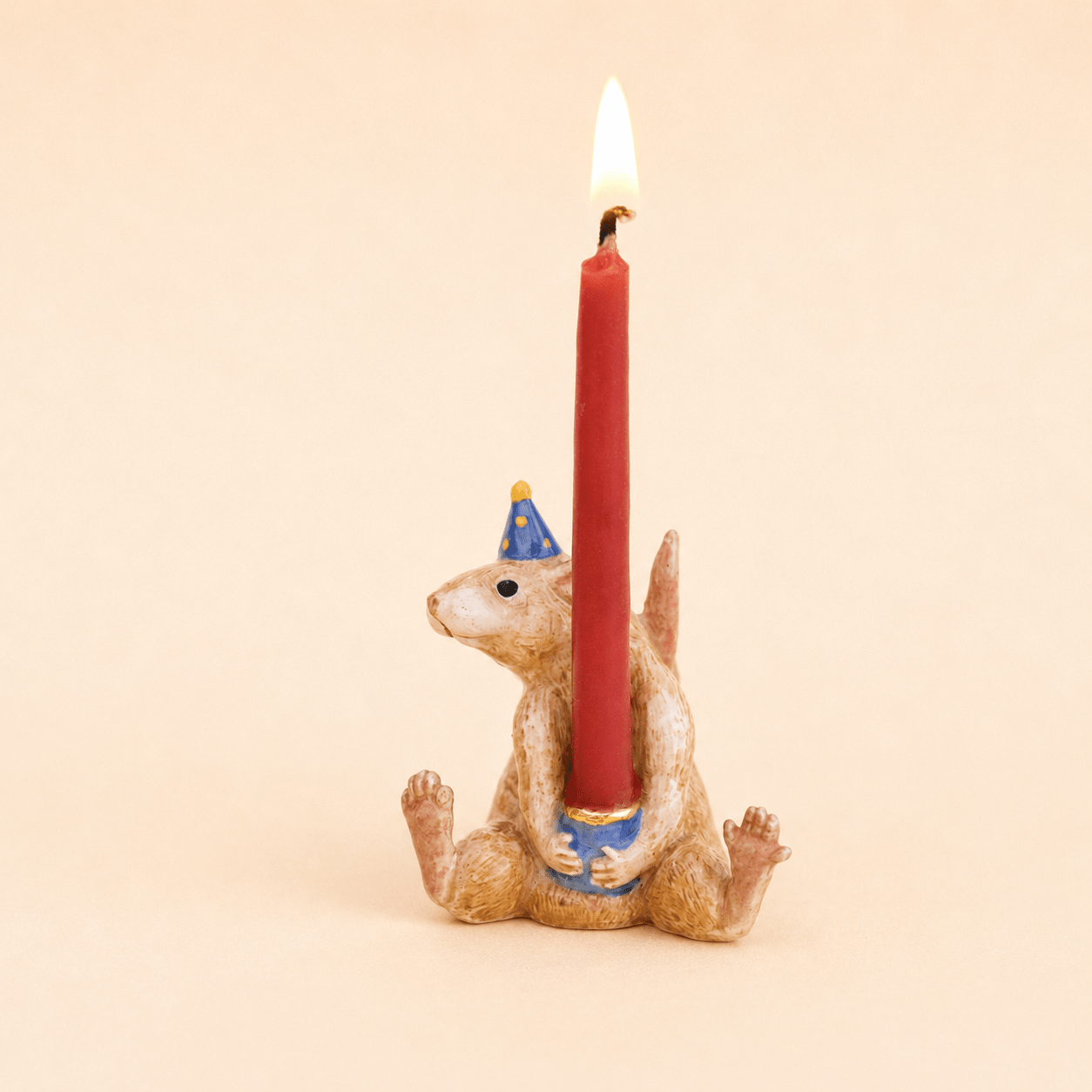 Year of the Rat Cake Topper | Porcelain Party Animal | Candle Holder | Chinese Zodiac