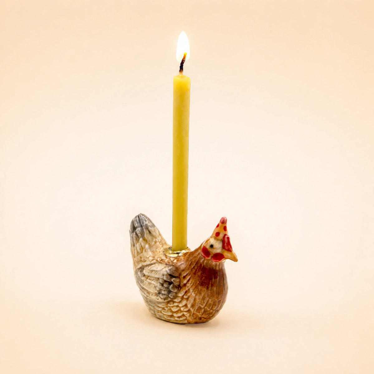 Rooster Cake Topper | Camp Hollow Porcelain Party Animal | Ceramic Candle Holder | Party Animal Birthday | Chinese Zodiac