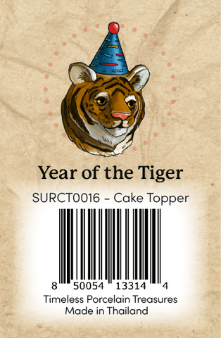 Year of the Tiger CT Barcode Sticker