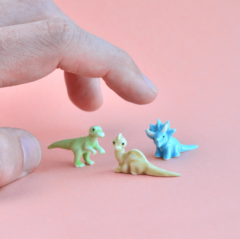 3pcs Porcelain Dinosaur Figurines - Camp Hollow