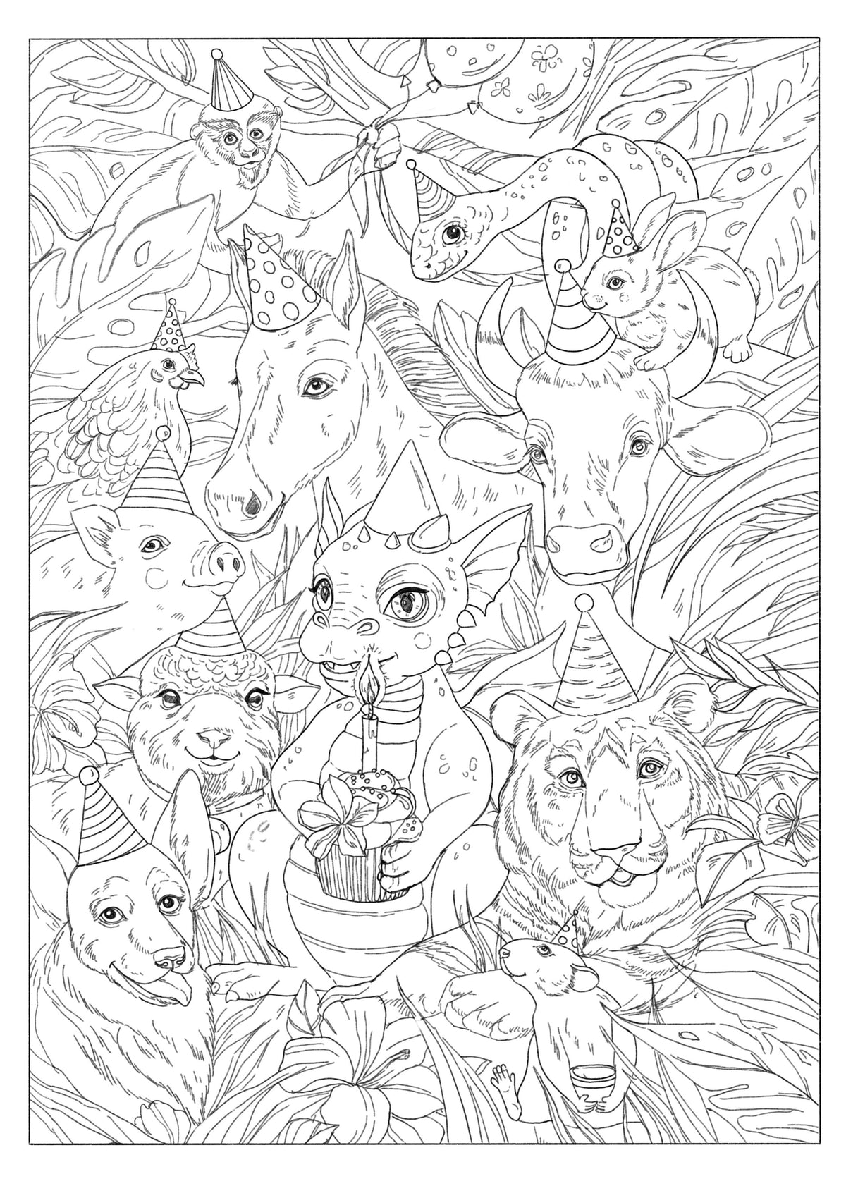 The Great Race Coloring Page (Digital Download) -  Camp Hollow