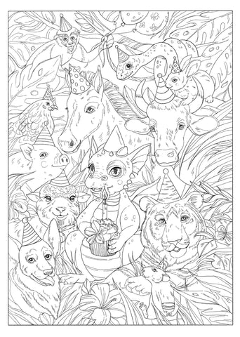 The Great Race Coloring Page (Digital Download) -  Camp Hollow