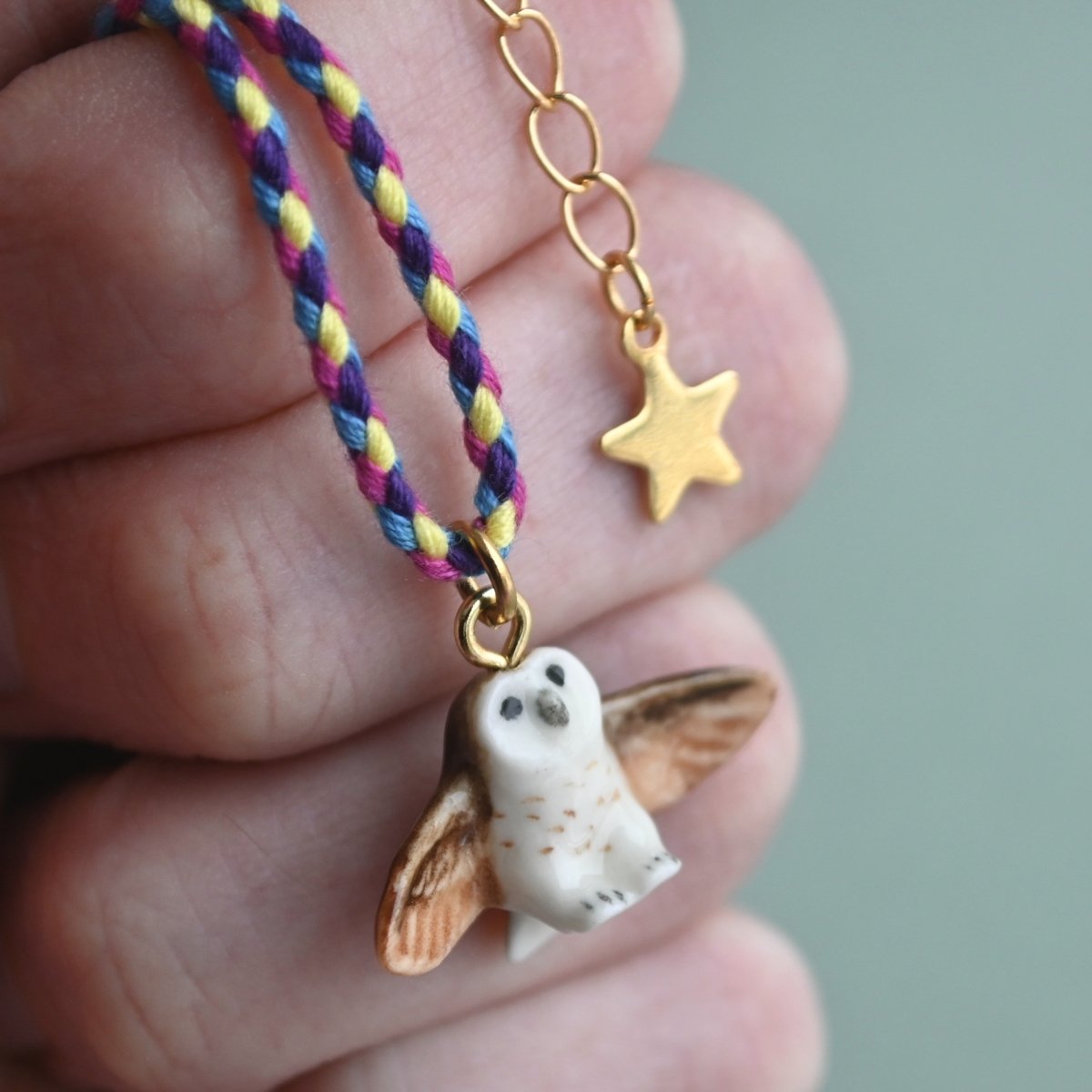 Barn Owl Charm Bracelet