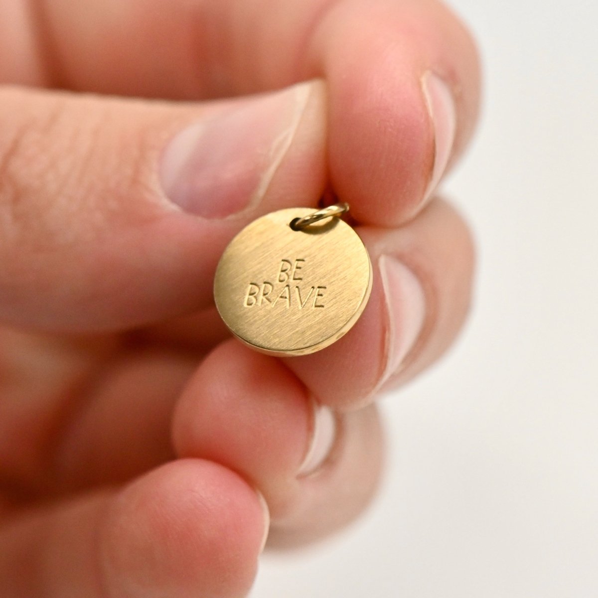 ‘Be Brave’ Engraved Charm - Camp Hollow