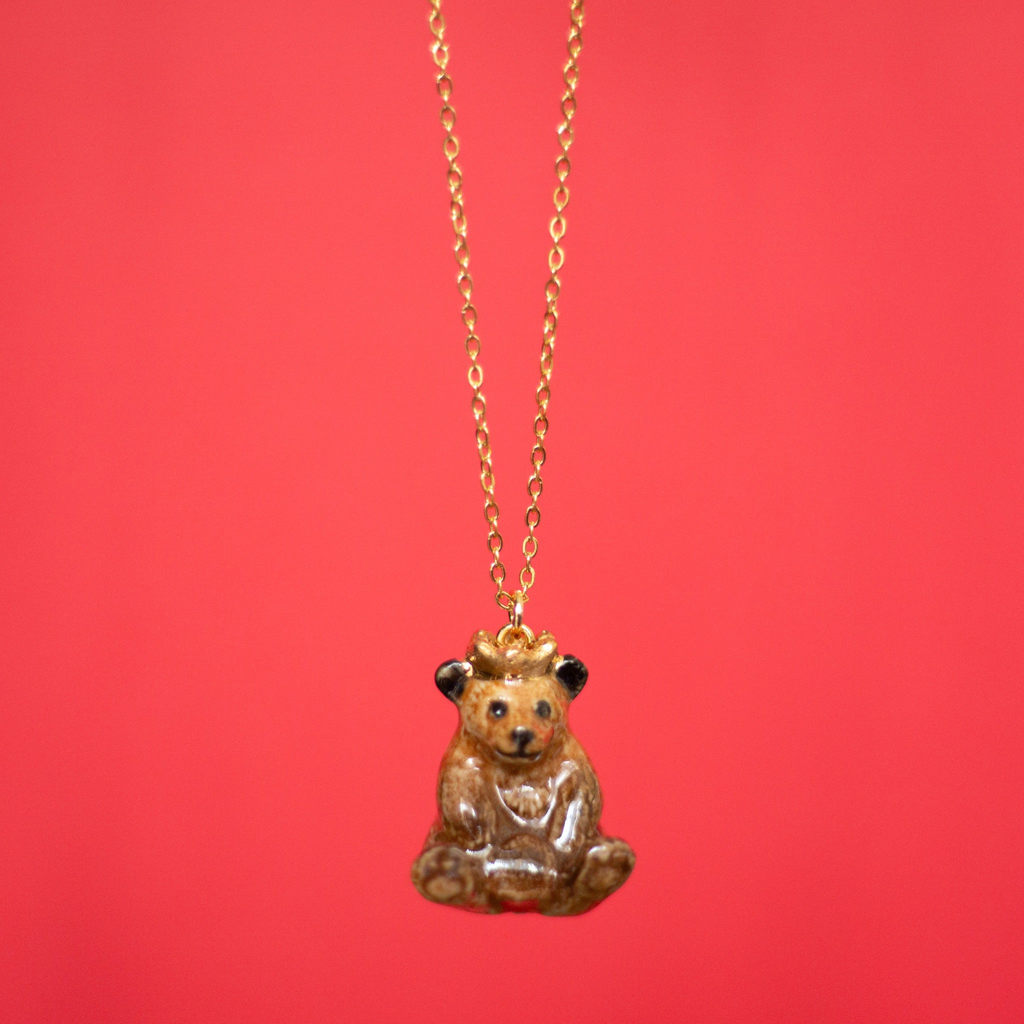 Bear Necklace | Camp Hollow Ceramic Animal Jewelry