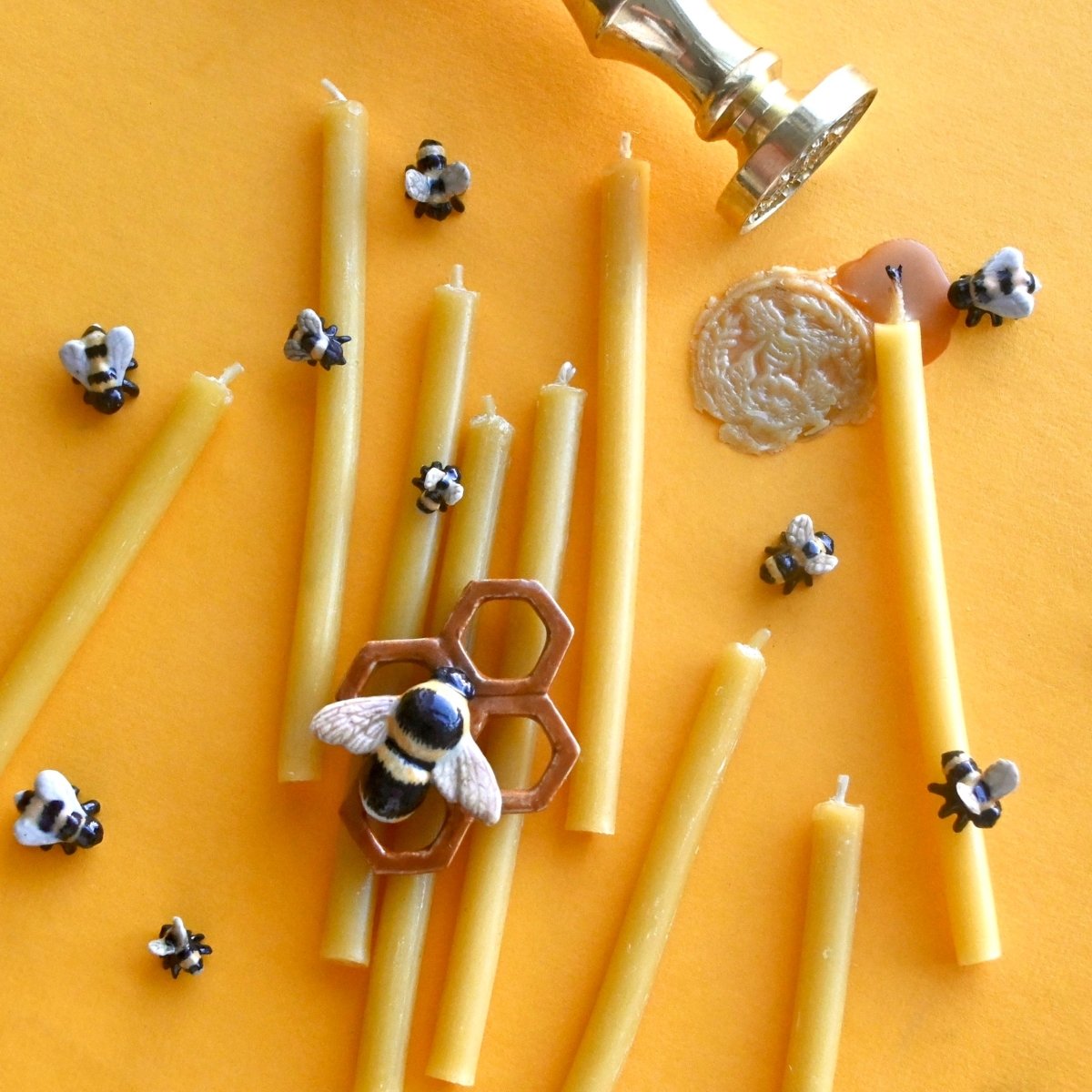 Beeswax Birthday Candle Set of 10 🐝 🎂 - Camp Hollow