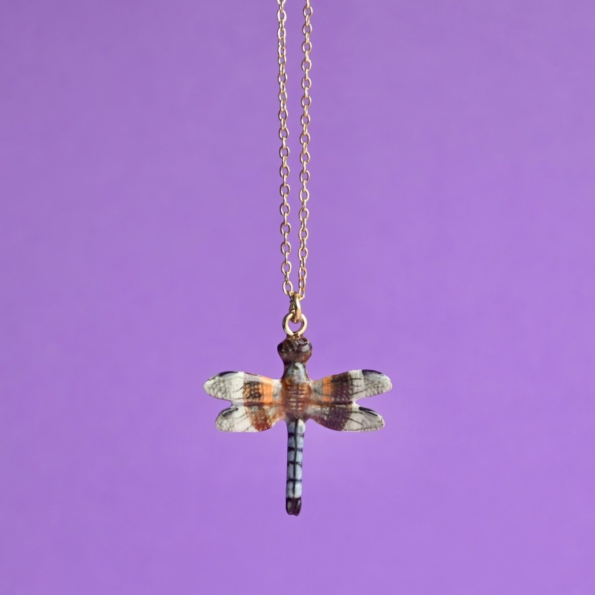 Blue-tailed Dragon Fly Necklace - Camp Hollow