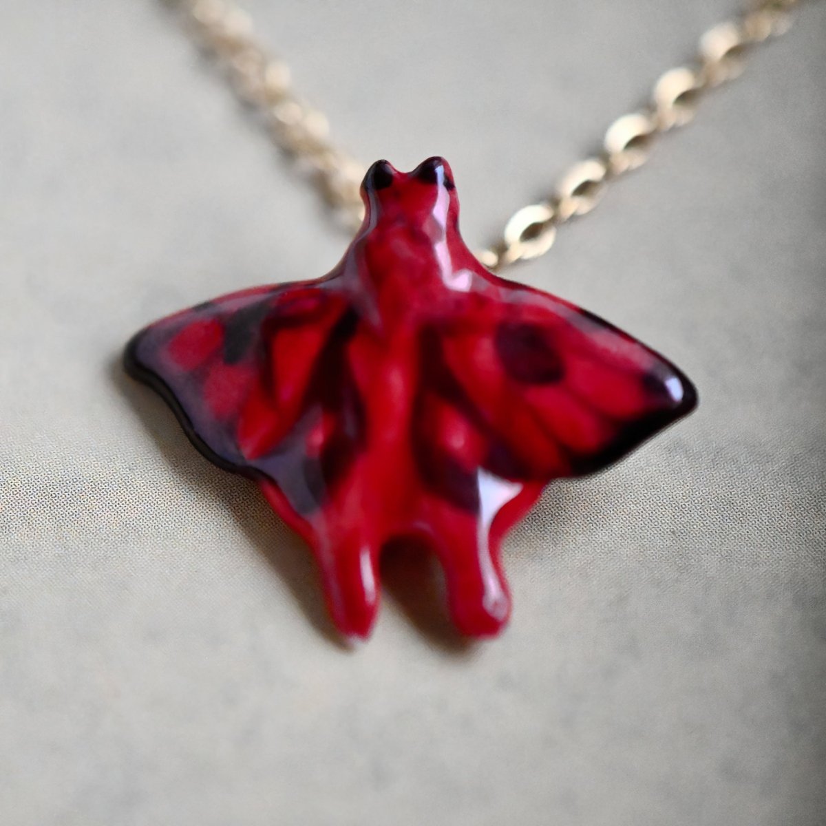 Devil Moth Necklace | Camp Hollow Ceramic Animal Jewelry