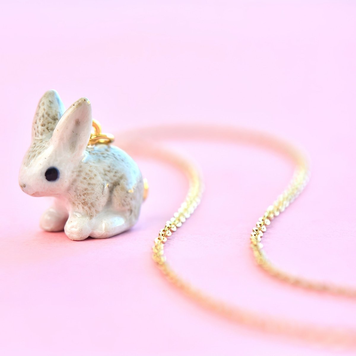 Rabbit Necklace | Camp Hollow Ceramic Animal Jewelry