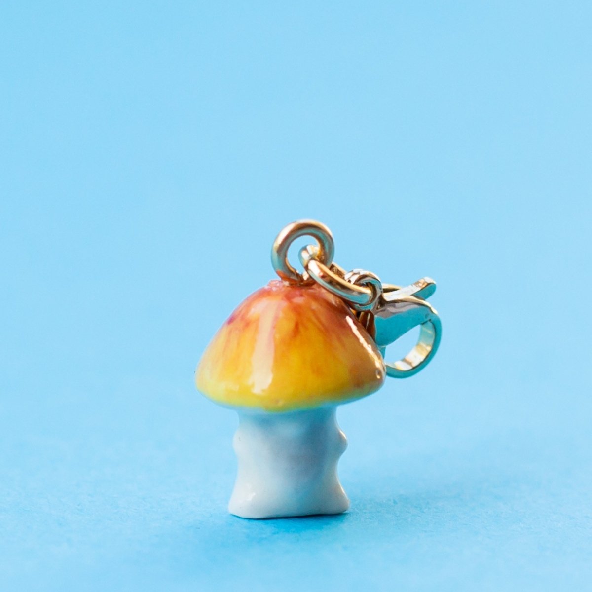 Orange Cap 'Shroomkin' Mushroom Charm 🍄🧡 - Camp Hollow