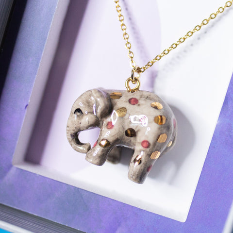 Elephant Necklace | Camp Hollow Ceramic Animal Jewelry