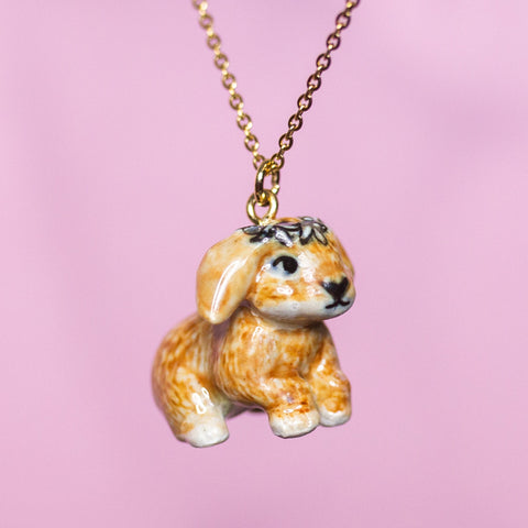 Bunny Necklace | Camp Hollow Ceramic Animal Jewelry